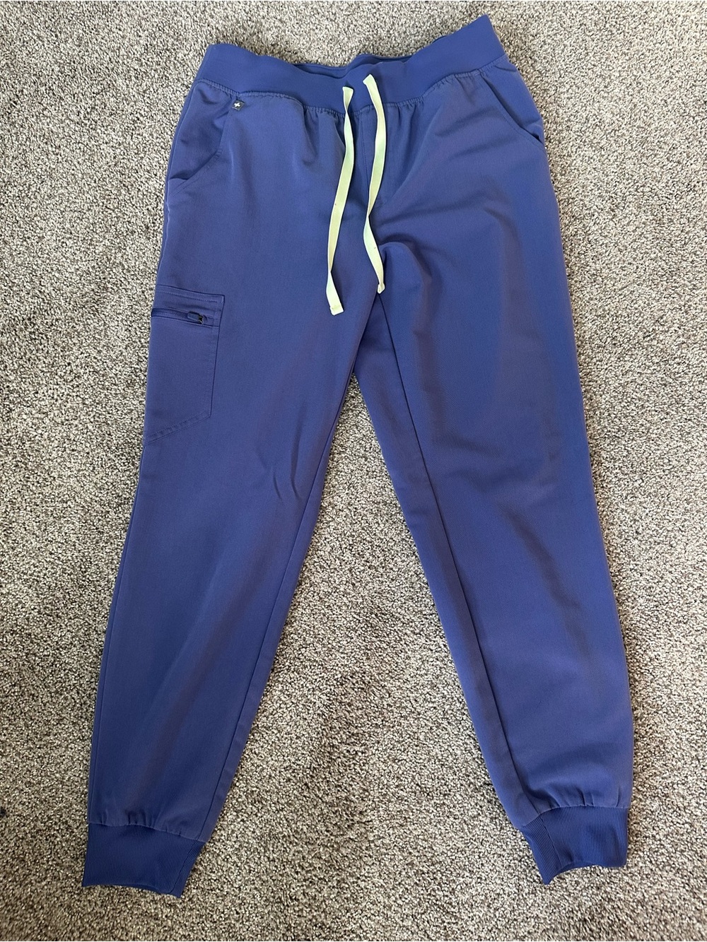Figs Wayferer Zamora Scrub Jogger Pants with Neon Lime Drawstring